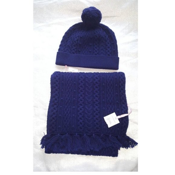 Vineyard Vines Bobble Cable Scarf and Hat